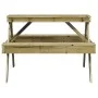 Impregnated pine wood picnic table 105x134x75 cm by , Garden tables - Ref: Foro24-832571, Price: 142,70 €, Discount: %