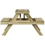 Impregnated pine wood picnic table 105x134x75 cm by , Garden tables - Ref: Foro24-832571, Price: 142,70 €, Discount: %