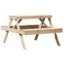 Solid pine wood picnic table 105x134x75 cm by , Garden tables - Ref: Foro24-832567, Price: 108,86 €, Discount: %