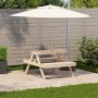 Picknicktisch aus massivem Kiefernholz, 105 x 134 x 75 cm von , Gartentische - Ref: Foro24-832567, Preis: 109,99 €, Rabatt: %