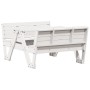 Kinder-Picknicktisch aus massivem weißem Kiefernholz, 88 x 122 x 58 cm von , Gartentische - Ref: Foro24-832602, Preis: 127,92...