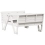 Kinder-Picknicktisch aus massivem weißem Kiefernholz, 88 x 122 x 58 cm von , Gartentische - Ref: Foro24-832602, Preis: 127,92...