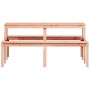 Mesa de pícnic madera maciza Douglas 160x134x75 cm de , Mesas de jardín - Ref: Foro24-832565, Precio: 147,41 €, Descuento: %