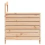 Garden sofa with armrests solid pine wood 69x62x70.5cm by , Outdoor sofas - Ref: Foro24-844883, Price: 58,88 €, Discount: %