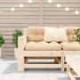 Garden sofa with armrests and cushion in solid pine wood by , Outdoor sofas - Ref: Foro24-844919, Price: 82,85 €, Discount: %