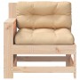 Garden sofa with armrests and cushion in solid pine wood by , Outdoor sofas - Ref: Foro24-844919, Price: 82,85 €, Discount: %