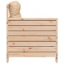 Garden sofa with armrests and cushion in solid pine wood by , Outdoor sofas - Ref: Foro24-844919, Price: 82,85 €, Discount: %
