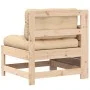 Sofá de jardín con reposabrazos y cojín madera maciza de pino de , Sofás de exterior - Ref: Foro24-844919, Precio: 82,17 €, D...