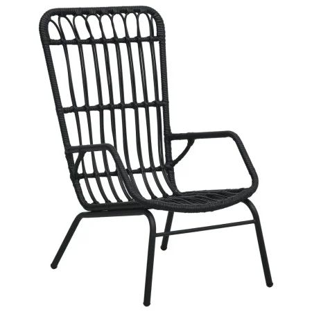 Schwarzer Gartenstuhl aus synthetischem Rattan von vidaXL, Gartenstühle - Ref: Foro24-48581, Preis: 209,45 €, Rabatt: %