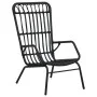 Schwarzer Gartenstuhl aus synthetischem Rattan von vidaXL, Gartenstühle - Ref: Foro24-48581, Preis: 209,45 €, Rabatt: %