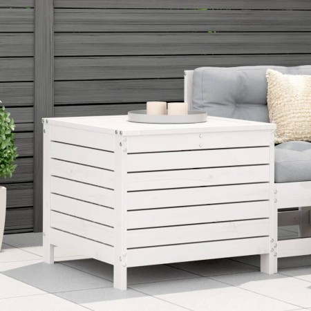 Gartenhocker aus massivem weißem Kiefernholz 62x63,5x53,5 cm von , Outdoor-Sofas - Ref: Foro24-844904, Preis: 87,33 €, Rabatt: %