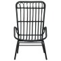 Schwarzer Gartenstuhl aus synthetischem Rattan von vidaXL, Gartenstühle - Ref: Foro24-48581, Preis: 213,06 €, Rabatt: %