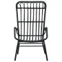Schwarzer Gartenstuhl aus synthetischem Rattan von vidaXL, Gartenstühle - Ref: Foro24-48581, Preis: 209,45 €, Rabatt: %