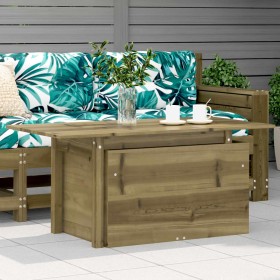 Mesa de jardín madera de pino impregnada 100x50x75 cm