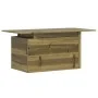 Gartentisch aus imprägniertem Kiefernholz, 100 x 50 x 75 cm von , Gartentische - Ref: Foro24-844912, Preis: 70,93 €, Rabatt: %