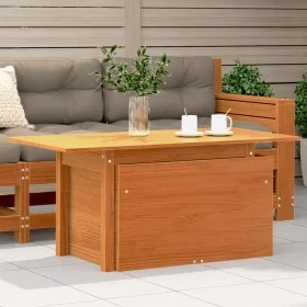 Garden table solid wax brown pine wood 100x50x75 cm by , Garden tables - Ref: Foro24-844910, Price: 70,48 €, Discount: %