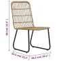 Gartenstühle 2 Einheiten synthetisches Rattan Eiche Farbe von vidaXL, Gartenstühle - Ref: Foro24-48582, Preis: 224,24 €, Raba...