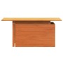 Mesa de jardín madera maciza de pino marrón cera 100x50x75 cm de , Mesas de jardín - Ref: Foro24-844910, Precio: 71,08 €, Des...