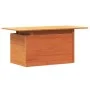 Gartentisch aus massivem, wachsbraunem Kiefernholz, 100 x 50 x 75 cm von , Gartentische - Ref: Foro24-844910, Preis: 70,48 €,...
