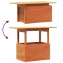Mesa de jardín madera maciza de pino marrón cera 100x50x75 cm de , Mesas de jardín - Ref: Foro24-844910, Precio: 71,08 €, Des...