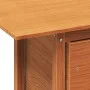 Gartentisch aus massivem, wachsbraunem Kiefernholz, 100 x 50 x 75 cm von , Gartentische - Ref: Foro24-844910, Preis: 70,48 €,...