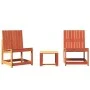 Gartenmöbel-Set 3-teilig, massives Kiefernholz, wachsbraun von , Gartenstühle - Ref: Foro24-844661, Preis: 102,38 €, Rabatt: %