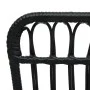 Schwarzer Gartenstuhl aus synthetischem Rattan von vidaXL, Gartenstühle - Ref: Foro24-48581, Preis: 209,45 €, Rabatt: %