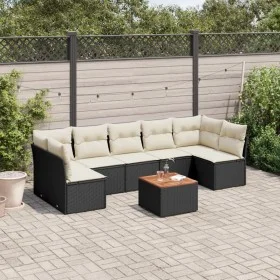 8-teiliges Gartensofa-Set und schwarze synthetische Rattankissen von , Gartensets - Ref: Foro24-3255902, Preis: 433,35 €, Rab...