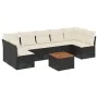 8-piece garden sofa set and black synthetic rattan cushions by , Garden sets - Ref: Foro24-3255902, Price: 433,35 €, Discount: %