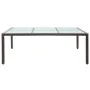 Brown garden dining table 200x150x74 cm synthetic rattan by vidaXL, Garden tables - Ref: Foro24-46128, Price: 244,77 €, Disco...