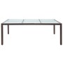Mesa de comedor de jardín marrón 200x150x74 cm ratán sintético de vidaXL, Mesas de jardín - Ref: Foro24-46128, Precio: 246,61 €
