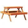 Mesa de pícnic madera maciza de pino marrón cera 105x134x75 cm de , Mesas de jardín - Ref: Foro24-844649, Precio: 117,03 €, D...