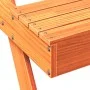 Mesa de pícnic madera maciza de pino marrón cera 105x134x75 cm de , Mesas de jardín - Ref: Foro24-844649, Precio: 117,03 €, D...