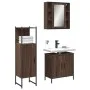Bathroom furniture set 3 pieces brown oak plywood by , Bathroom furniture - Ref: Foro24-3214764, Price: 198,89 €, Discount: %