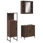 Badezimmermöbel-Set, 3-teilig, braunes Eichensperrholz von , Badezimmermöbel - Ref: Foro24-3214764, Preis: 202,68 €, Rabatt: %