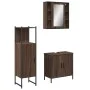 Bathroom furniture set 3 pieces brown oak plywood by , Bathroom furniture - Ref: Foro24-3214764, Price: 198,89 €, Discount: %