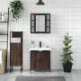 Bathroom furniture set 3 pieces brown oak plywood by , Bathroom furniture - Ref: Foro24-3214764, Price: 198,89 €, Discount: %