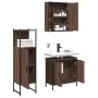 Bathroom furniture set 3 pieces brown oak plywood by , Bathroom furniture - Ref: Foro24-3214764, Price: 198,89 €, Discount: %