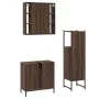 Bathroom furniture set 3 pieces brown oak plywood by , Bathroom furniture - Ref: Foro24-3214764, Price: 198,89 €, Discount: %