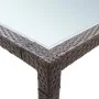 Brown garden dining table 200x150x74 cm synthetic rattan by vidaXL, Garden tables - Ref: Foro24-46128, Price: 244,77 €, Disco...