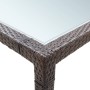 Mesa de comedor de jardín marrón 200x150x74 cm ratán sintético de vidaXL, Mesas de jardín - Ref: Foro24-46128, Precio: 246,61 €
