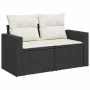 Garden sofa and cushion set 12 pieces black synthetic rattan by , Garden sets - Ref: Foro24-3256714, Price: 797,49 €, Discoun...