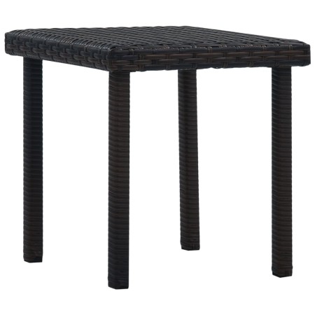 Brown synthetic rattan garden coffee table 40x40x40 cm by vidaXL, Garden tables - Ref: Foro24-48560, Price: 22,57 €, Discount: %