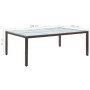 Brown garden dining table 200x150x74 cm synthetic rattan by vidaXL, Garden tables - Ref: Foro24-46128, Price: 247,76 €, Disco...