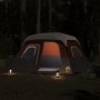 Familienzelt mit LED 6 Personen, schnell öffnend, grau-orange von , Zelte - Ref: Foro24-94309, Preis: 184,42 €, Rabatt: %