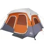 Tienda familiar con LED 6 personas apertura rápida gris naranja de , Tiendas de campaña - Ref: Foro24-94309, Precio: 181,68 €...