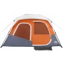 Familienzelt mit LED 6 Personen, schnell öffnend, grau-orange von , Zelte - Ref: Foro24-94309, Preis: 184,42 €, Rabatt: %