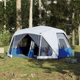 Family tent with LED 10 people quick opening light blue by , tents - Ref: Foro24-94302, Price: 288,48 €, Discount: %