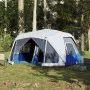 Family tent with LED 10 people quick opening light blue by , tents - Ref: Foro24-94302, Price: 288,48 €, Discount: %