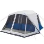 Family tent with LED 10 people quick opening light blue by , tents - Ref: Foro24-94302, Price: 288,48 €, Discount: %